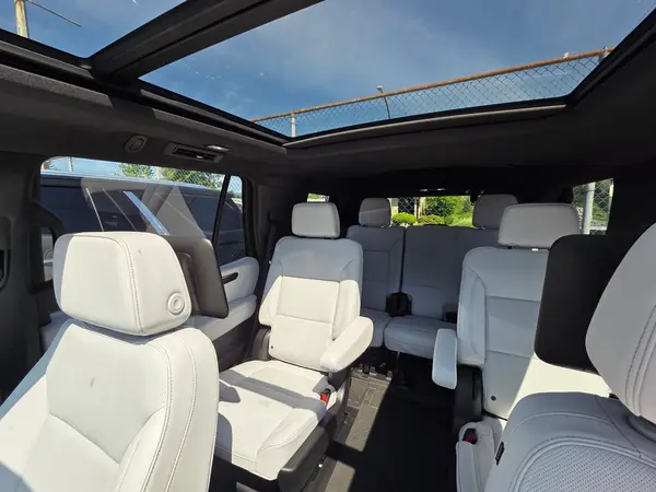 Luxury Black SUV with White interior