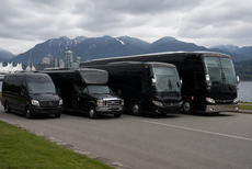 Long distance charter bus BC
