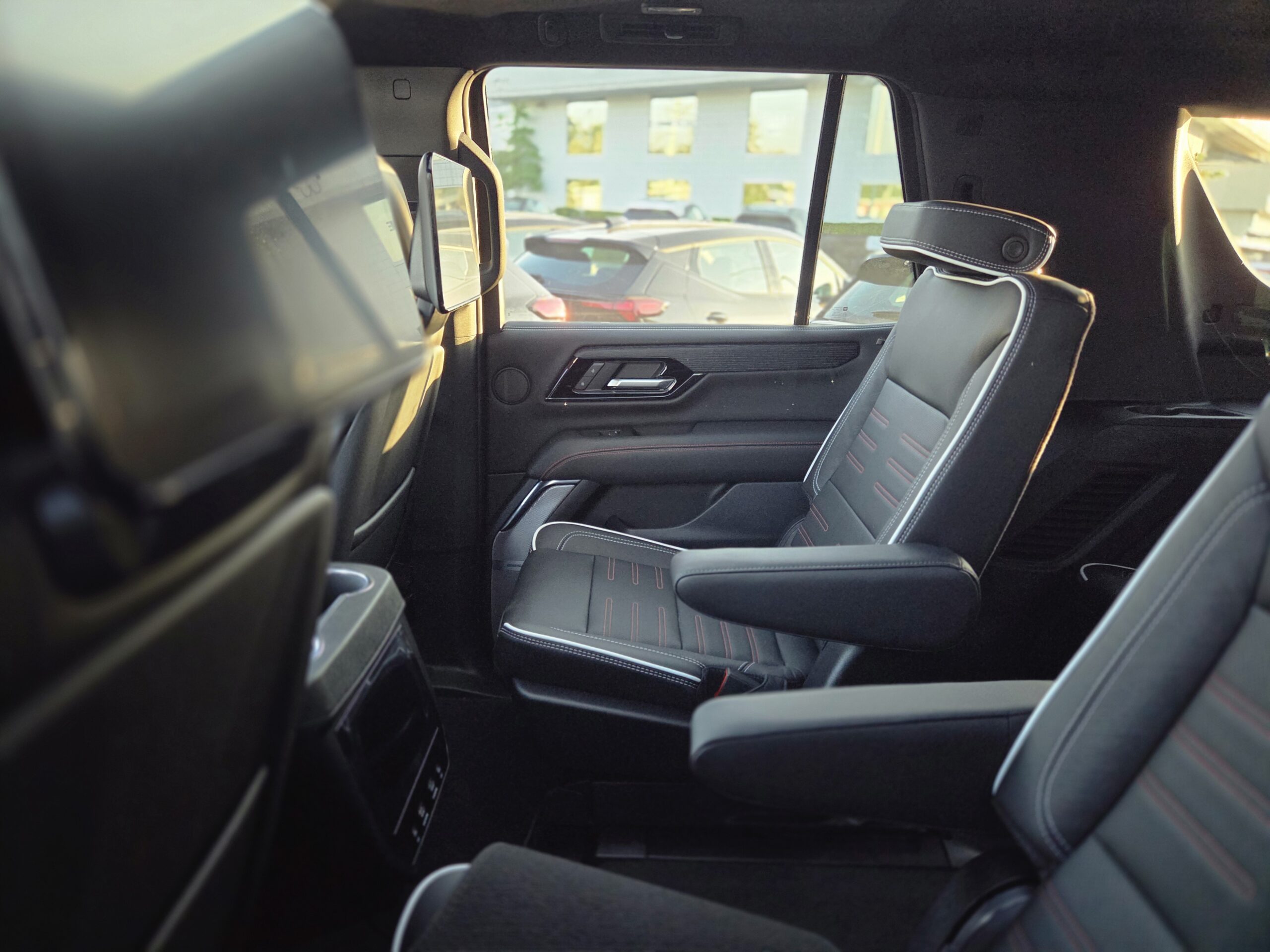 Interior of a Yukon AT4 Ultimate fleet of NorthLuxDrive