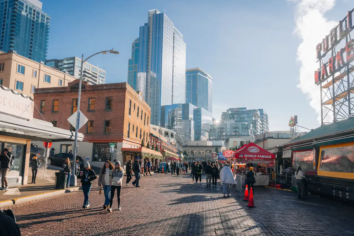 Pike Place Market in downtown Seattle, Washington